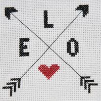 Love Arrows Cross Stitch