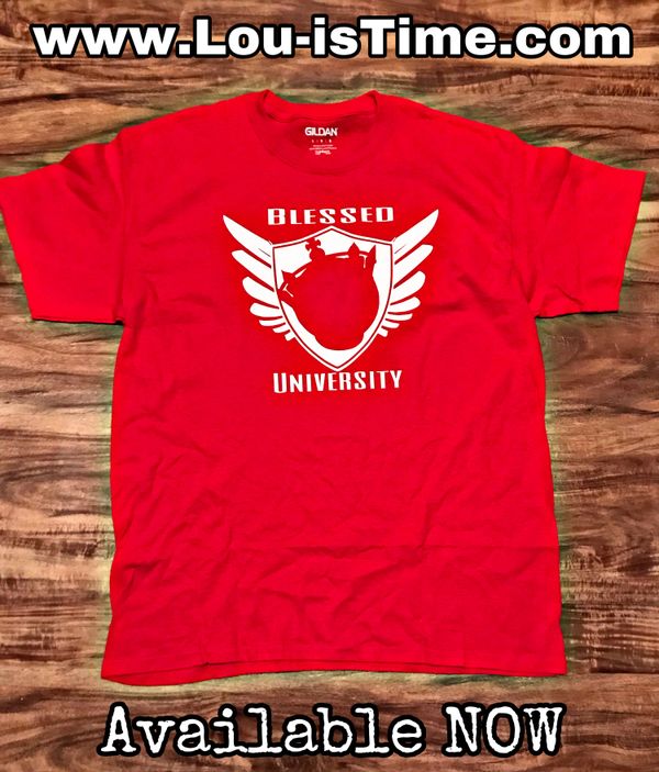 “Blessed University” Armor (Red/White) T-Shirt