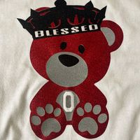 “Blessed University” Buckeye Bear (White/Red)