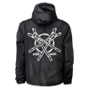 *LIMITED  ITEM! Matte Black Unisex "Chain Breaker" Hooded Coaches Jacket