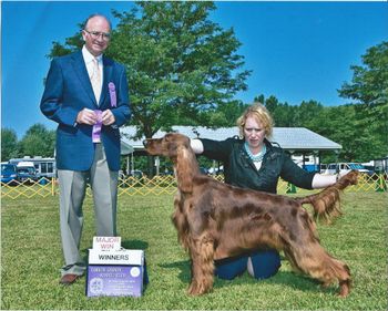Cian is shown going WD for his 2nd Specialty major under respected judge, John Savory, at the Ohio Specialty

