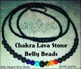 7 Chakra Crystal Strand with Lava Stone