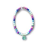 Smiley Face with Colorful Shell Necklace