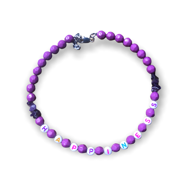 "Happiness" with Amethyst Necklace
