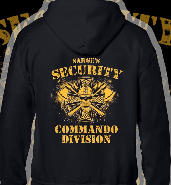 SARGE'S SECURITY "COMMANDO DIVISION" unisex hoodie