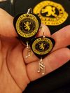 RARE/COLLECTIBLE!! OFFICIAL Sarge Security/Ted Poley guitar pick ROCKER EARRINGS!!