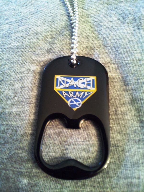 Official Issue NACH Army V2.0 BLACK Dog Tag with Chain