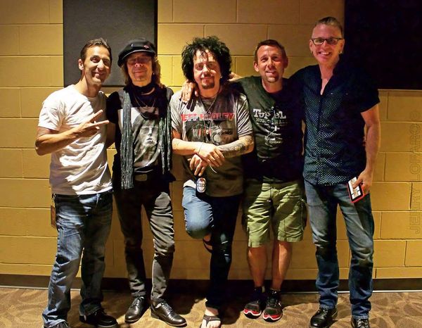 Chris with Sully Erna, Johnny A and Steve Lukather