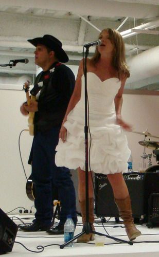 J.D. Monson singing with Andie Kay Joyner.
