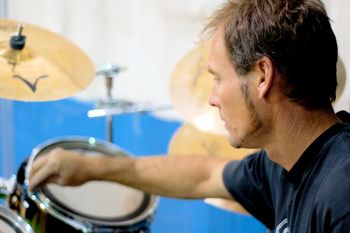 Erik tuning drums
