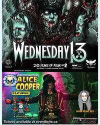 Wednesday 13 with supporting acts Generation Landslide (Alice Cooper Tribute) and Darren Michael Boyd