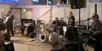 Lee playing with Fusion Revisited Ft. the late, great Reg Webb on kbds & vocals, Alan Clarke (Dr), Simon Hodges (bs.)_2014
