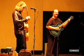 D.C. Hathaway performing with guitar guru Billy McLaughlin March 31st, 2011
