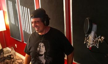 Nelson Silva in studio B at SLR Studios
