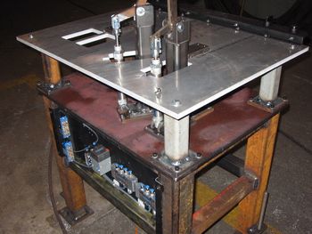 Pneumatic Fixture table for assembly and robotic welding
