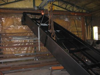 12' high x 30' long Bulk Parts Gooseneck Conveyor.
