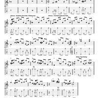 Guitar Tablature - "When Johnny Comes Marching Home"