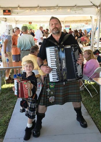 Nelson "Timpan" Stewart and his grandson, Sid "Shorty Malone" at the 2016 Navy SEAL Muster, Ft. Pierce, Florida.  Photo by Dave Kohler
