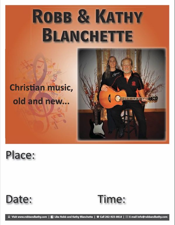 The Guitar Poster can be downloaded with or without "An offering will be taken" choosing one of the links below