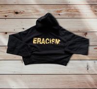 Eracism Black + Gold Ladies Crop Hoodie