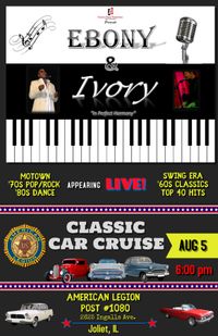 Ebony & Ivory @ Joliet American Legion Classic Car Cruise