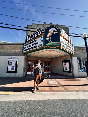 Ross Arriving at Island Theater, Chincoteague, VA
