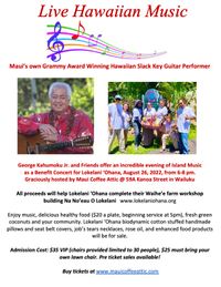 George Kahumoku Jr. and friends.  General admission tickets