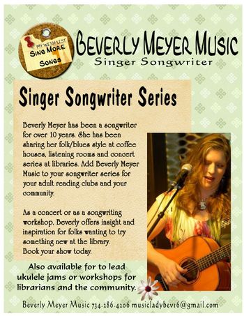 Beverly Meyer Music at your Library
