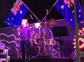 Emily Kinsella performing in the Official Opening at 2017 Muster
