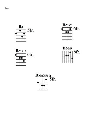 Different Major Chords
