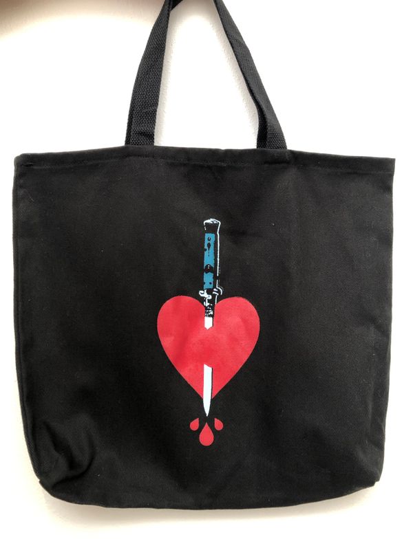 Switchblade Heart Tote Bag