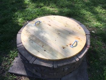 2021 fire pit cover from scrap lumber
