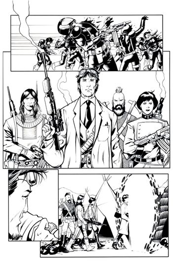 Fortress of the Future Race page 4 inks
