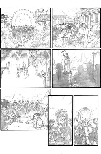 Fortress of the Future Race page 3 pencils
