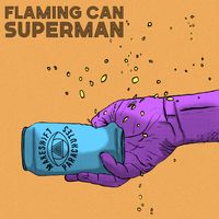 Flaming Can Superman by Makeshift Parachutes