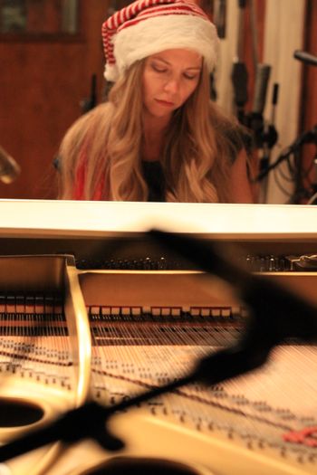 piano in the studio
