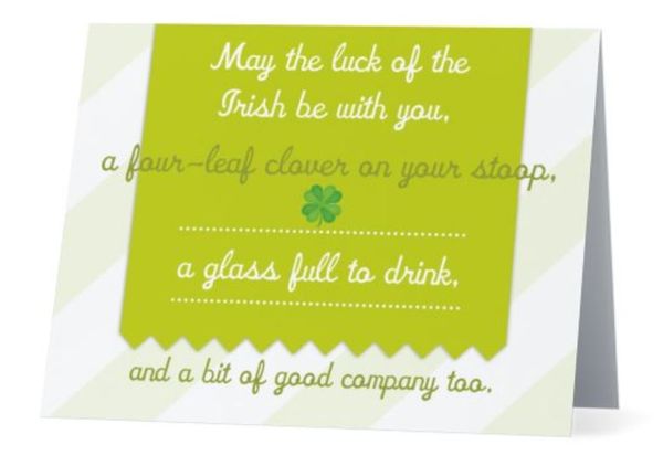 8 Cards - "May the Luck of the Irish Be With You..."