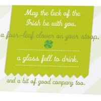 8 Cards - "May the Luck of the Irish Be With You..."