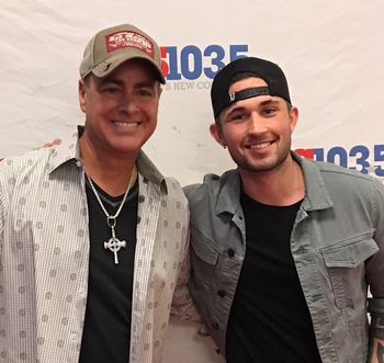 Gregg and Michael Ray at the US 103.5 Studios in Tampa
