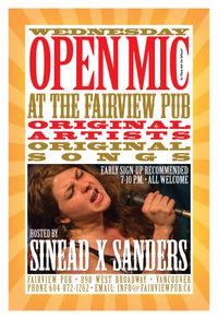 The Fairview's Wednesday Open Mic feat. Sinéad X Sanders