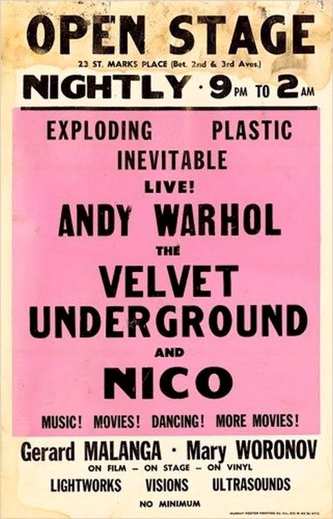 1966 Bg 8 Warhol Velvet Underground Rp Postcard 9.4