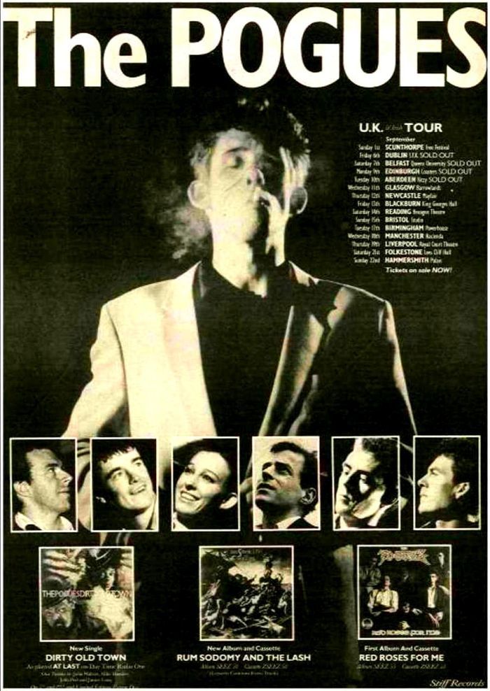 The Pogues Tour – 1985 – The Fan Club Years