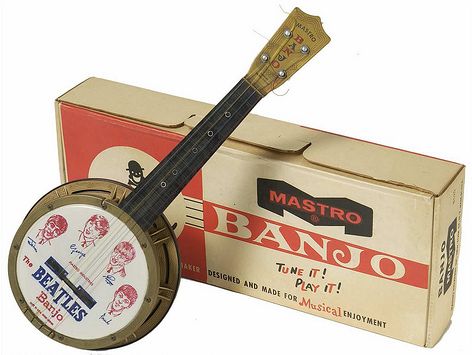 89042: The Beatles Original Toy Banjo (mastro Industrie