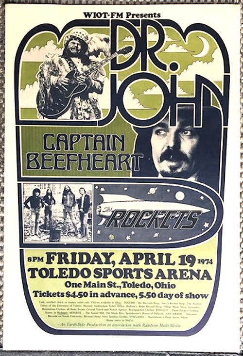 The Eagles & Jesse Colin Young at Santa Barbara Concert Poster 1974 