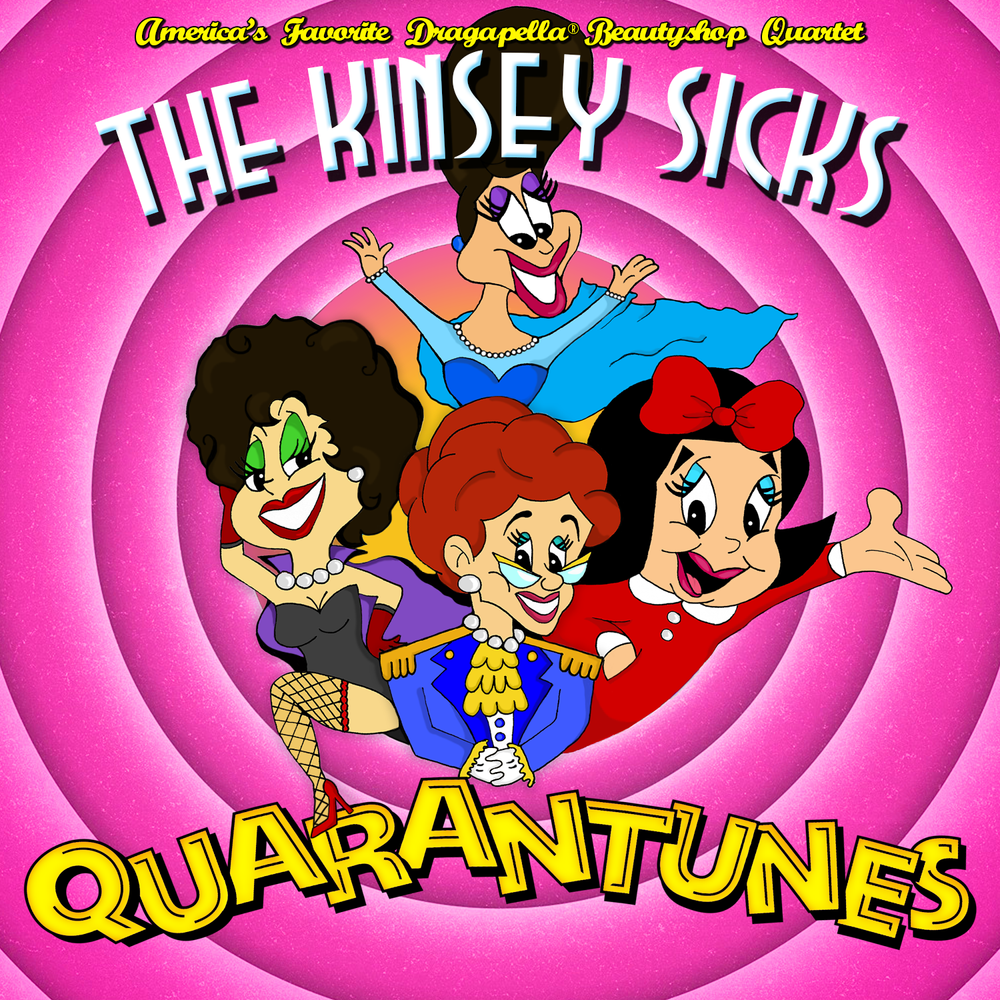 Quarantunes album cover artwork featuring The Kinsey Sicks