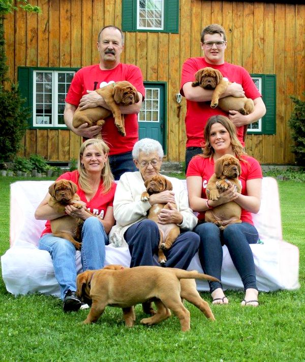 Breeding Dogue de Bordeauxs has been a family affair. 