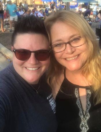 Jimmy's lovely wife with Michelle Lee, 2019 IBMA Broadcaster of the Year, Raleigh, NC 2019
