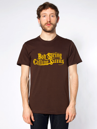 Bob Spring & The Calling Sirens T SHIRT - Brown Yellow