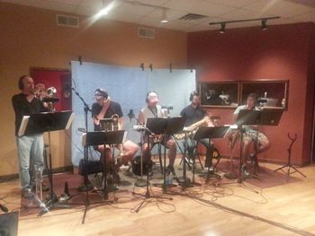 The Tuscaloosa Horns at Bates Brothers Recording Studio on BeSong's original "Beautiful Brother" 2016
