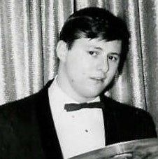 Jim at 19 playing drums
